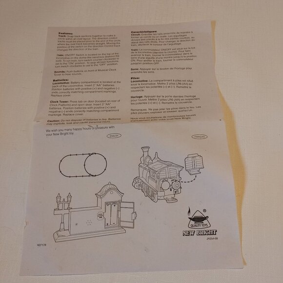 2008 New Bright The Holiday Express Animated Train Set No. 178 - Picture 15 of 15